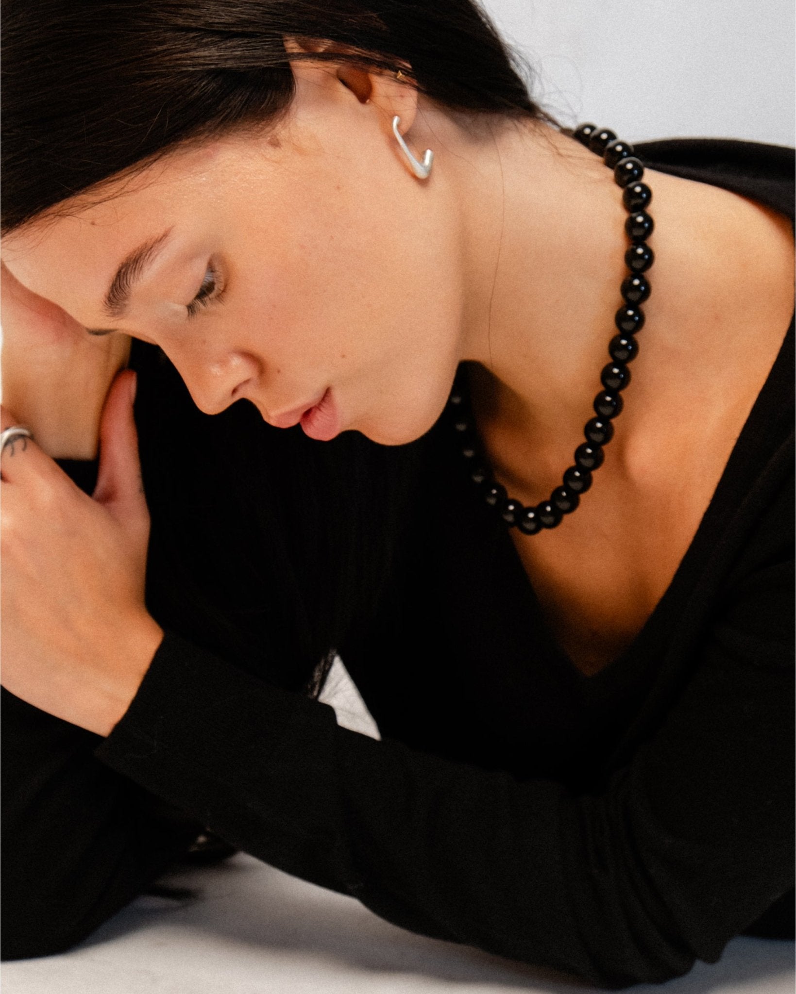 HINA NECKLACE, ONYX - Cklasic Designs