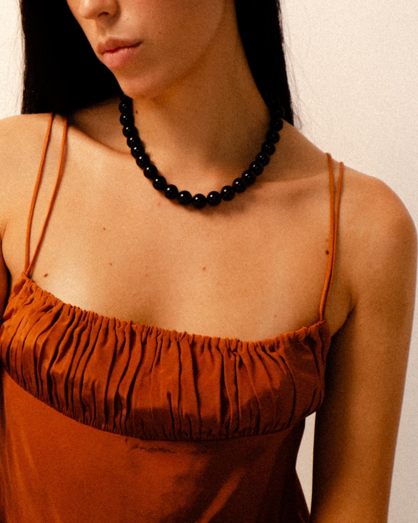 HINA NECKLACE, ONYX - Cklasic Designs