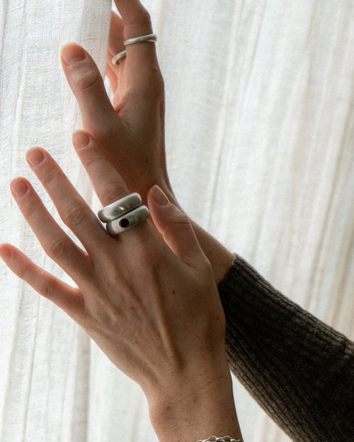 CITRINE LUNA RING (7.5)