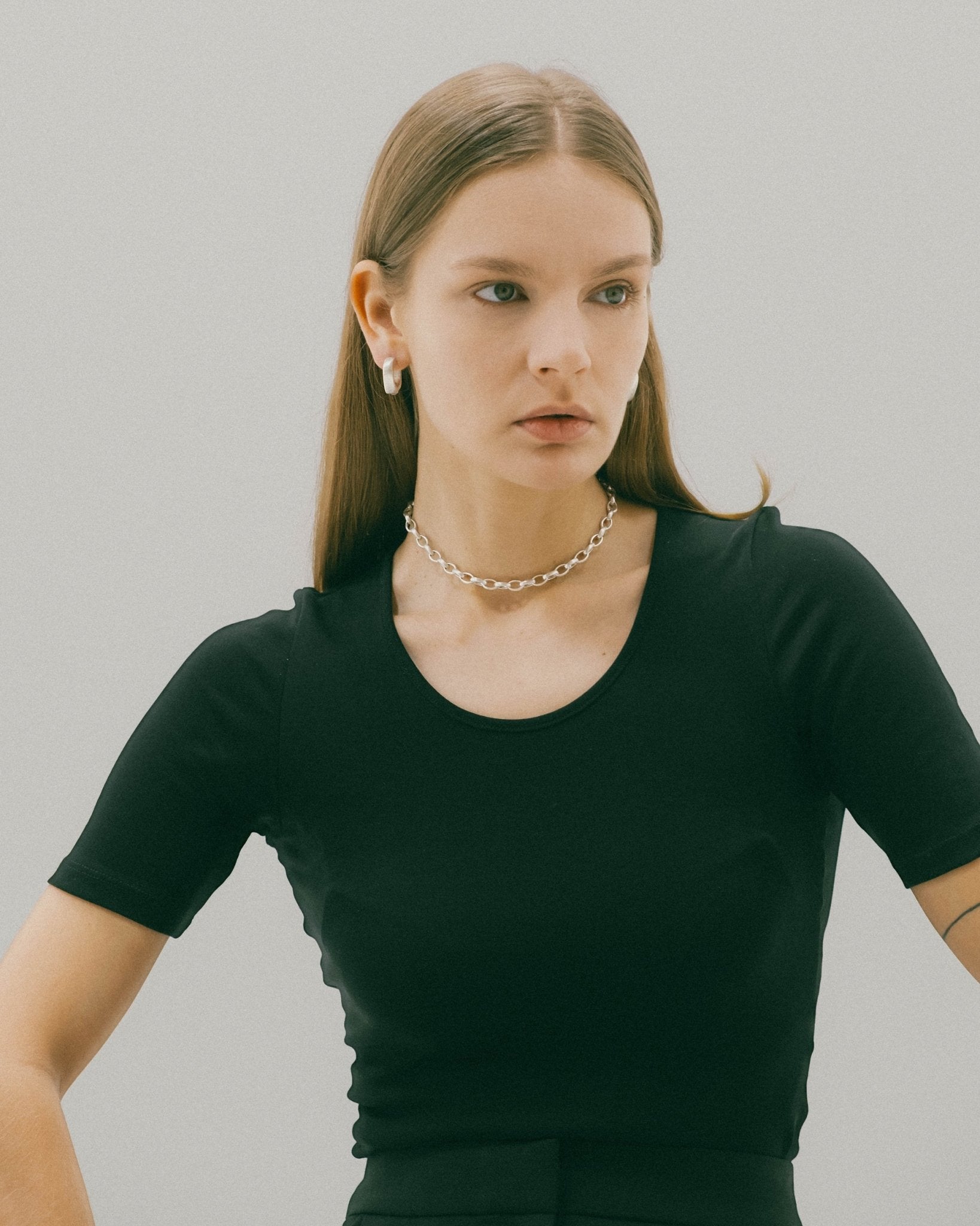 Handcrafted chunky rolo necklace by CKLASIC