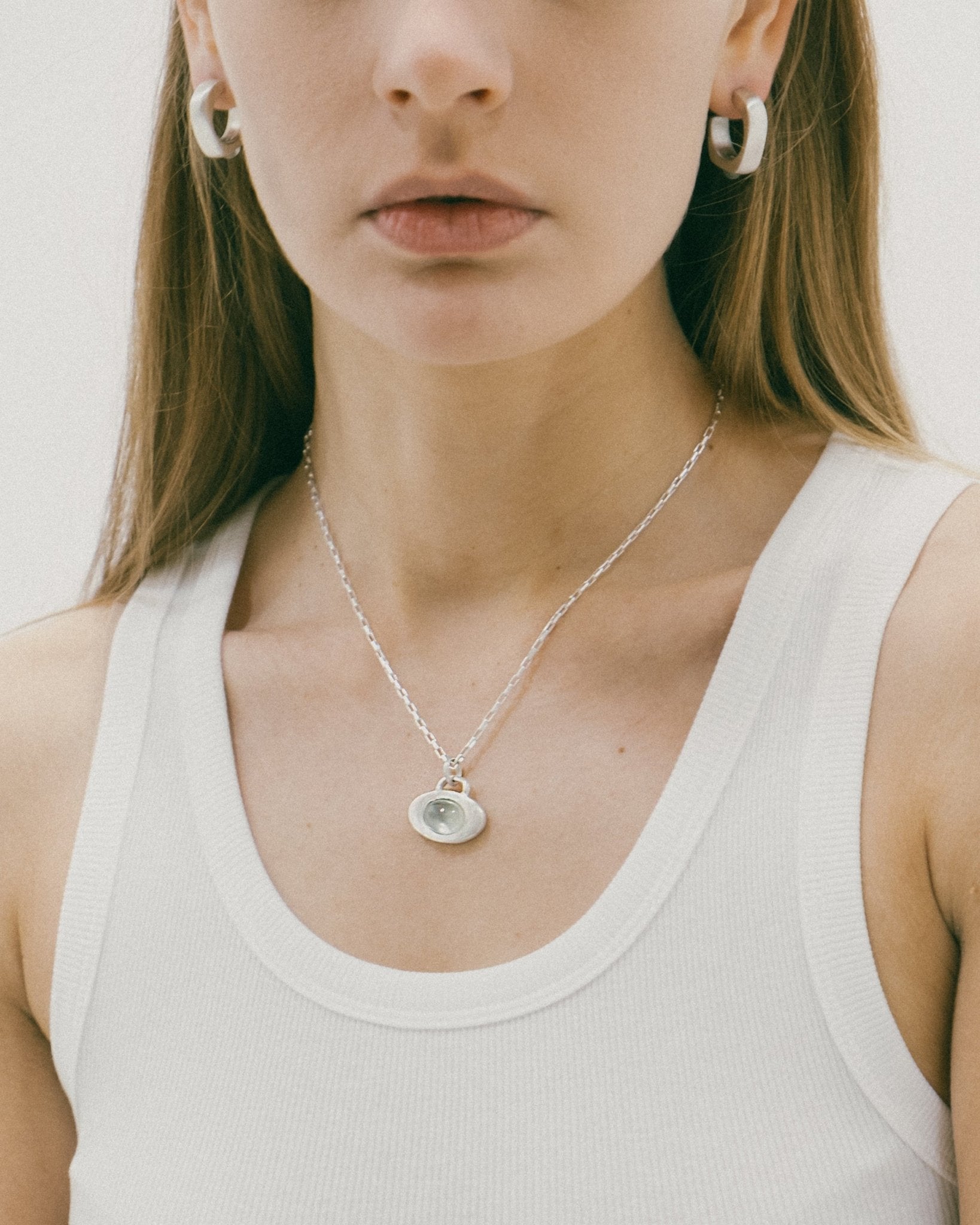 Nyx sterling silver necklace styled for everyday wear