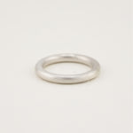 Sterling silver donut ring with bold sculptural band