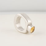 NOVA RING l Citrine Sculptural Ring l Cklasic Designs