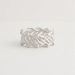 Sterling silver Muse Ring with sculptural open weave design