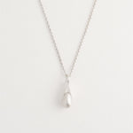 Seed Necklace sterling silver sculptural seed-inspired pendant