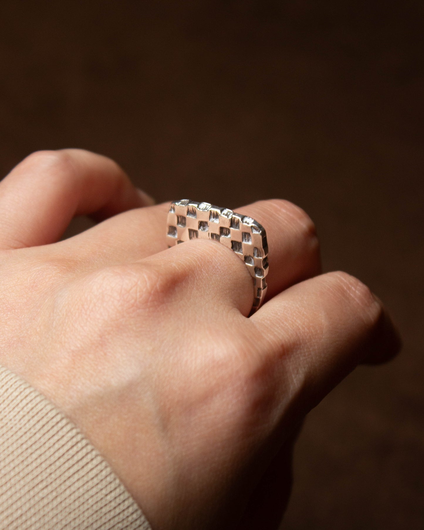 CHECKERED RING (7.25)