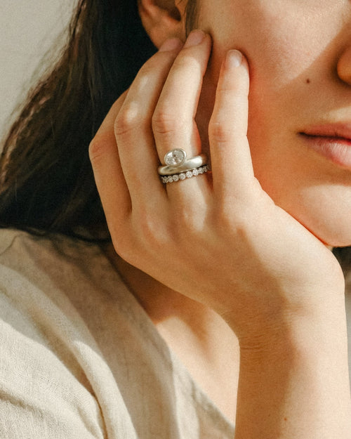BIRTHSTONE INFINITY RING - Cklasic Designs