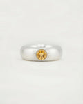 CITRINE LUNA RING (7.5) - Cklasic Designs