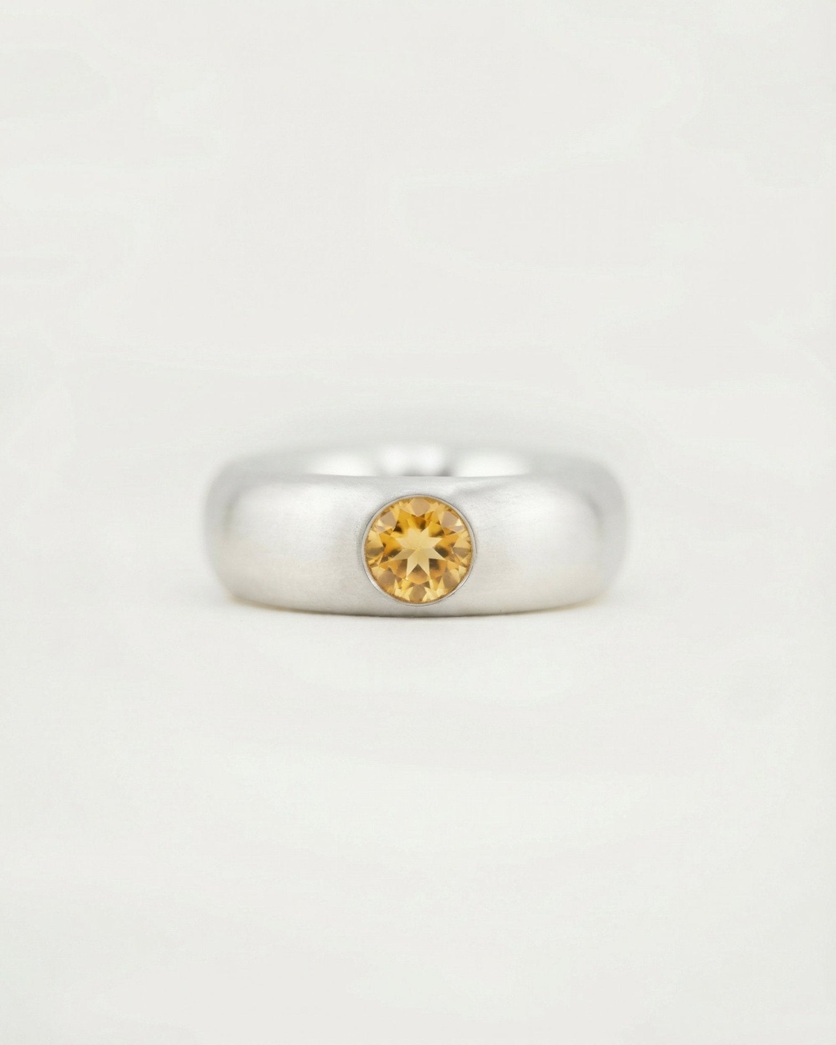 CITRINE LUNA RING (7.5) - Cklasic Designs