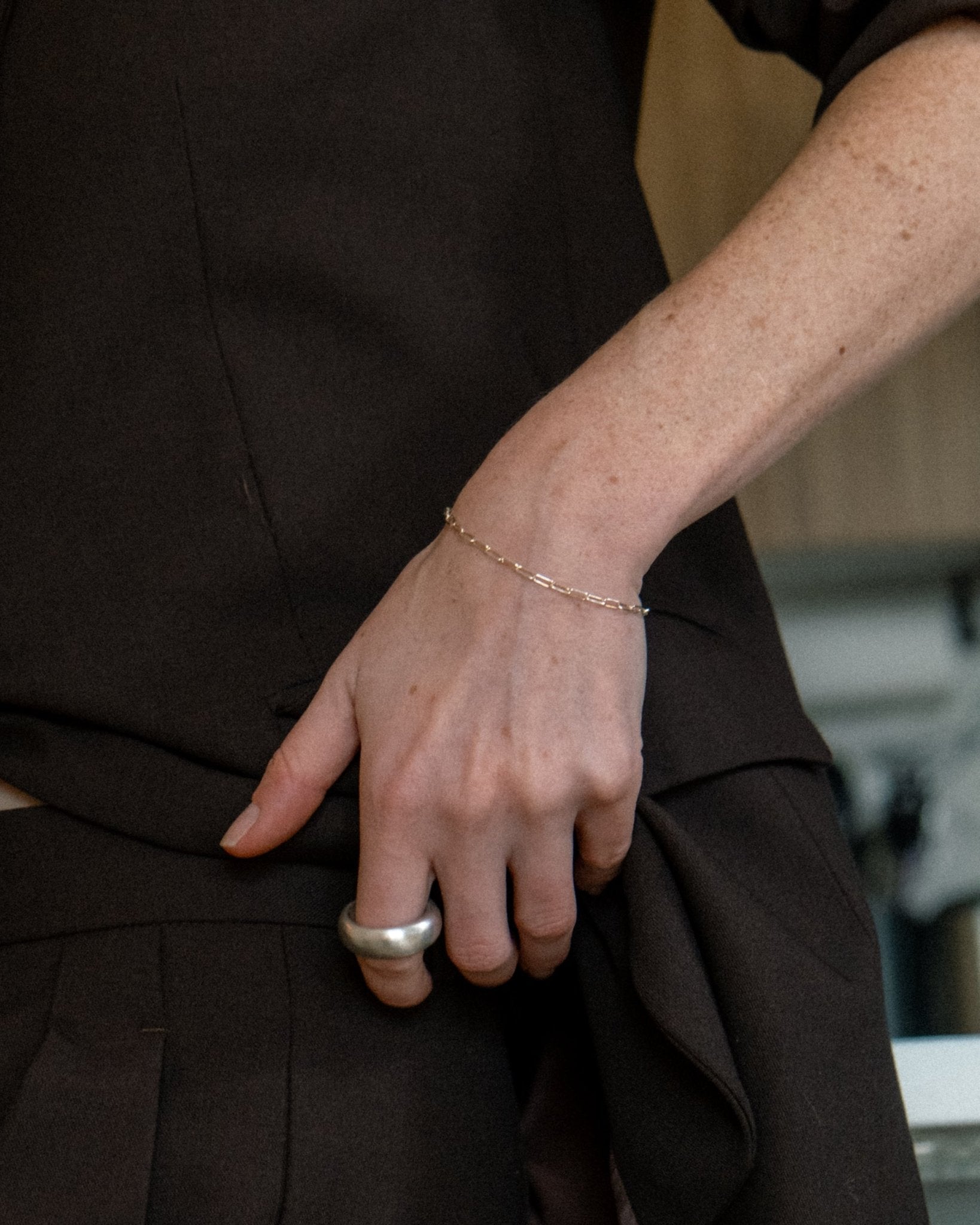 DELICATE PAPERCLIP BRACELET - Cklasic Designs