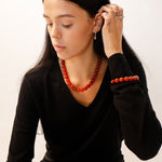 HINA NECKLACE, CARNELIAN - Cklasic Designs