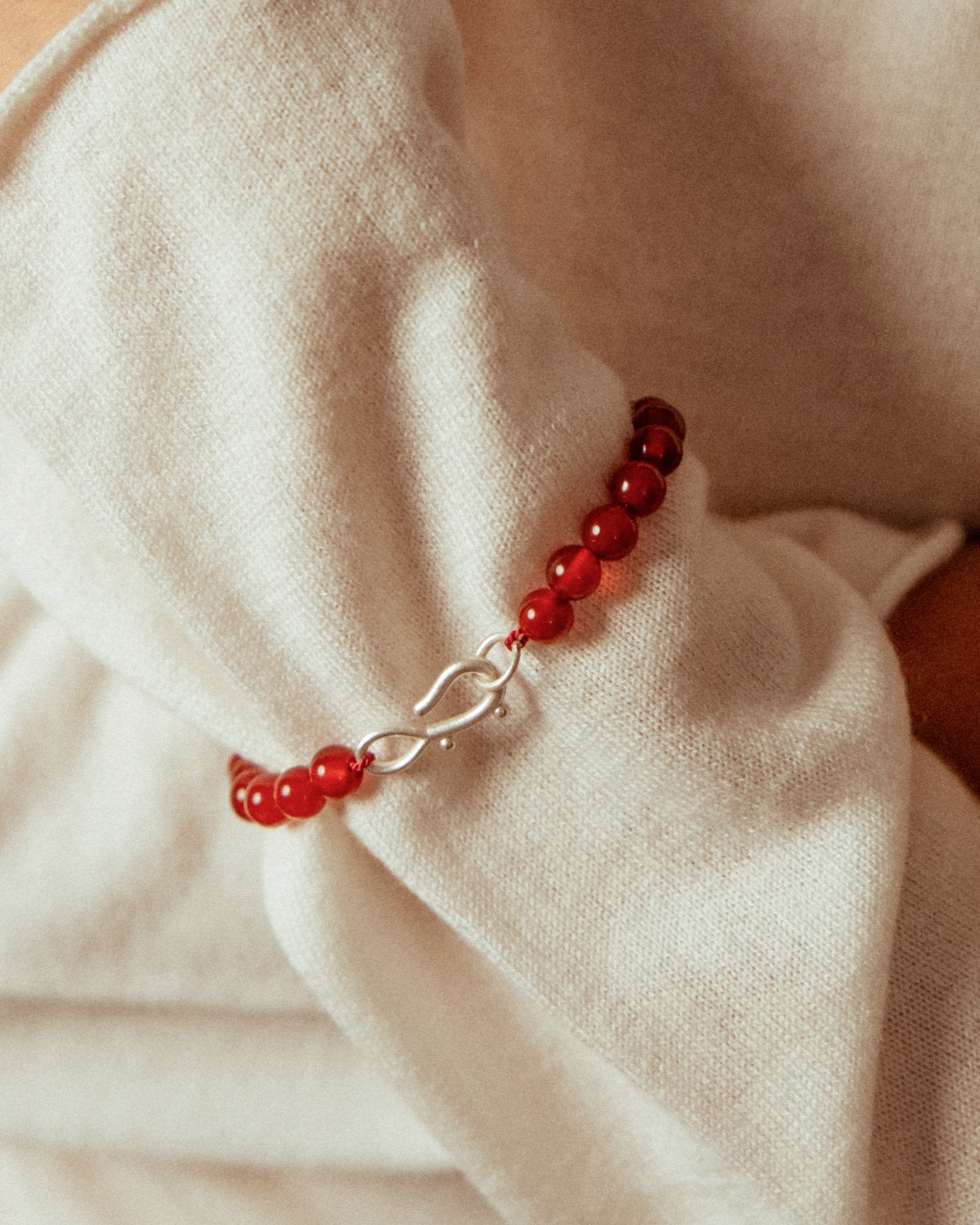 SMALL HINA BRACELET, CARNELIAN - Cklasic Designs