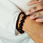 SMALL HINA BRACELET, ONYX - Cklasic Designs