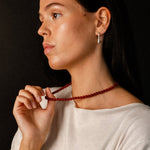 SMALL HINA NECKLACE, CARNELIAN - Cklasic Designs