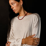 SMALL HINA NECKLACE, CARNELIAN - Cklasic Designs